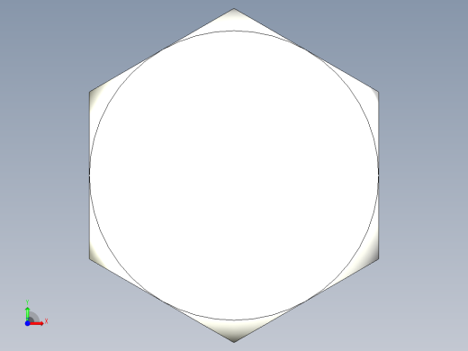 外六角螺絲RCBB-3D多系列多零件图纸模型前视缩略图