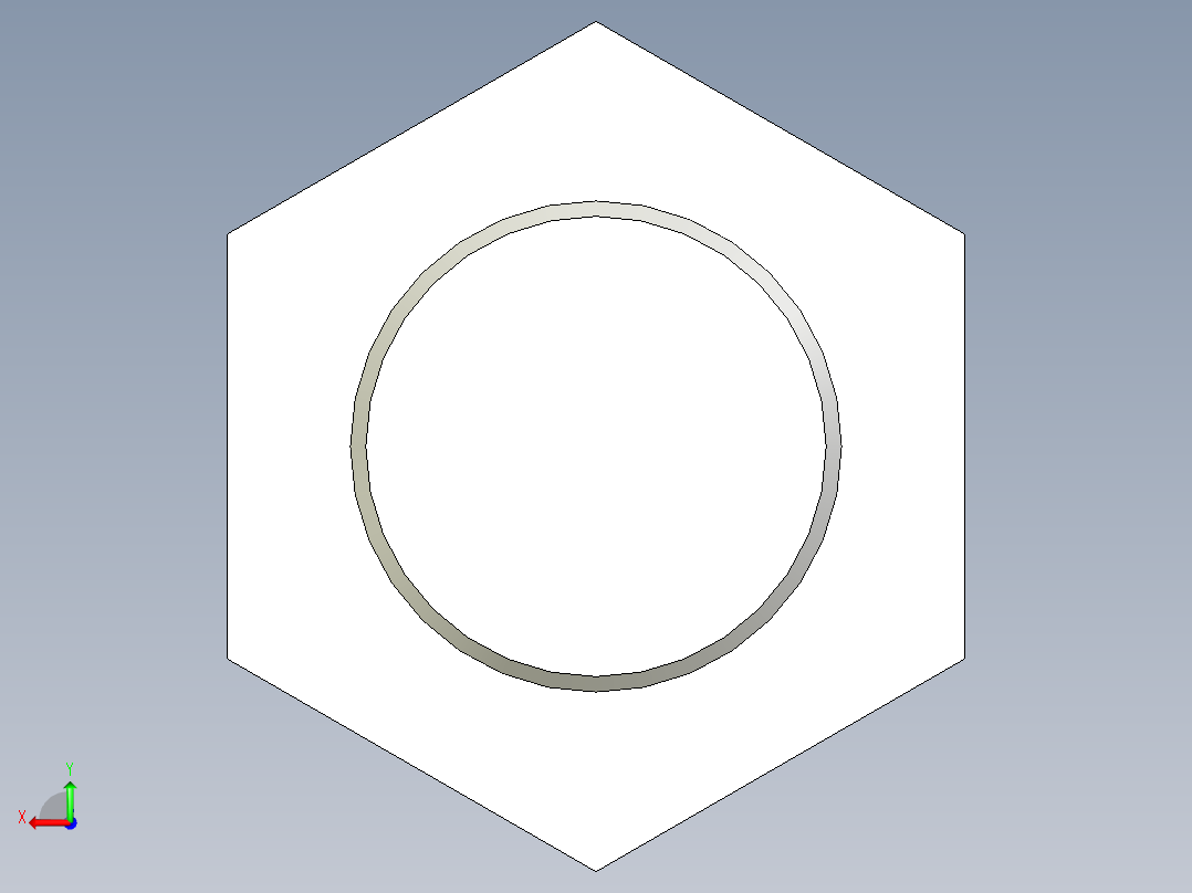 外六角螺絲RCBB-3D多系列多零件图纸模型后视图