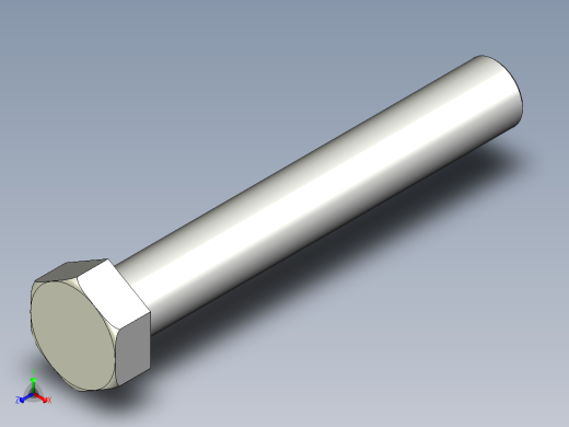 外六角螺絲RCBB-3D多系列多零件图纸模型正等轴测缩略图