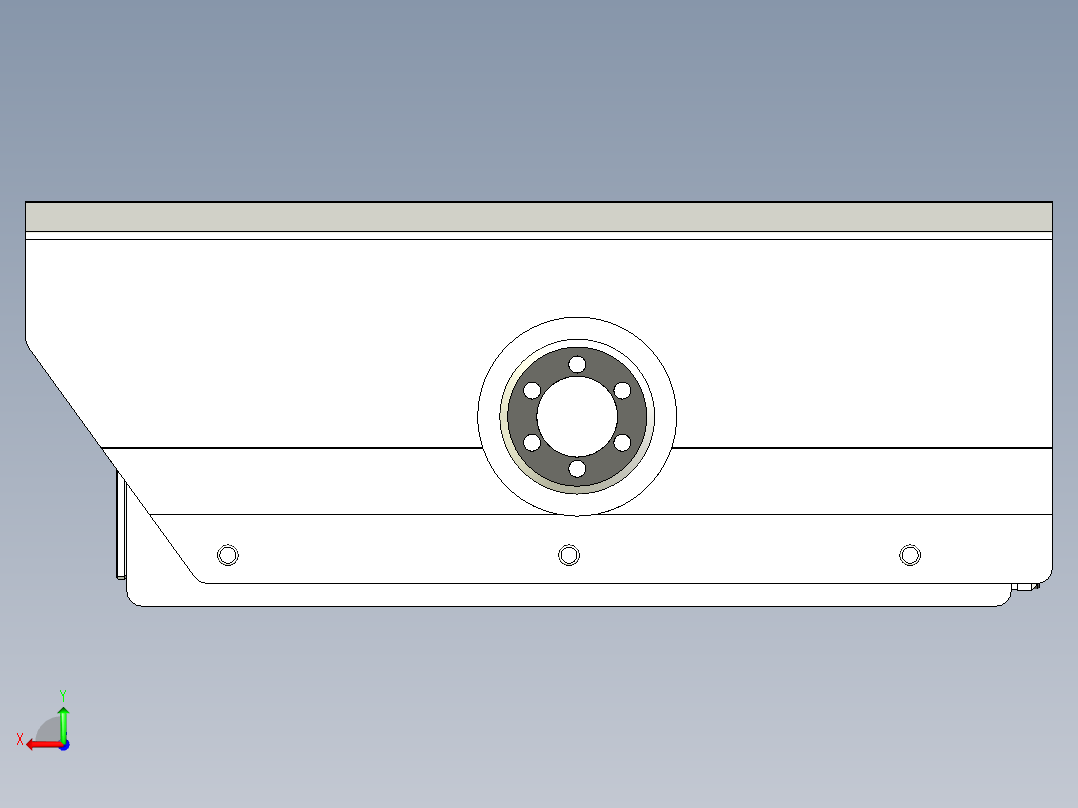 监控器保护盒后视图