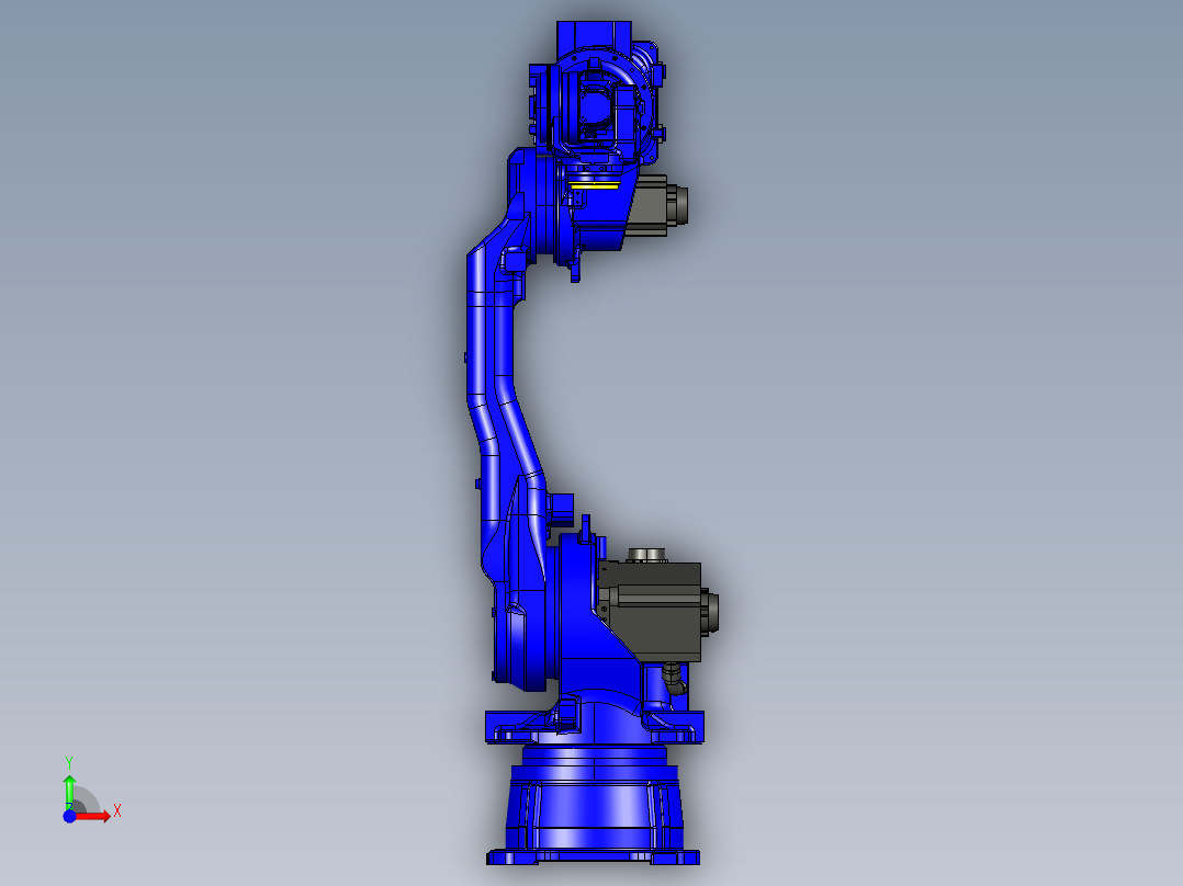 YASKAWA MPL80II六轴工业机器人三维模型资料前视图