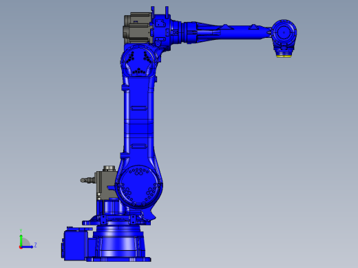 YASKAWA MPL80II六轴工业机器人三维模型资料左视缩略图