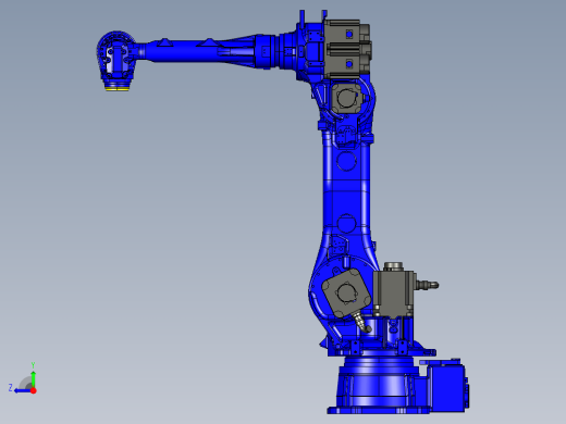 YASKAWA MPL80II六轴工业机器人三维模型资料右视缩略图