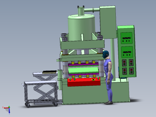 800T重型压制橡胶机