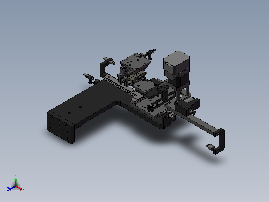 拾取装置正等轴测图