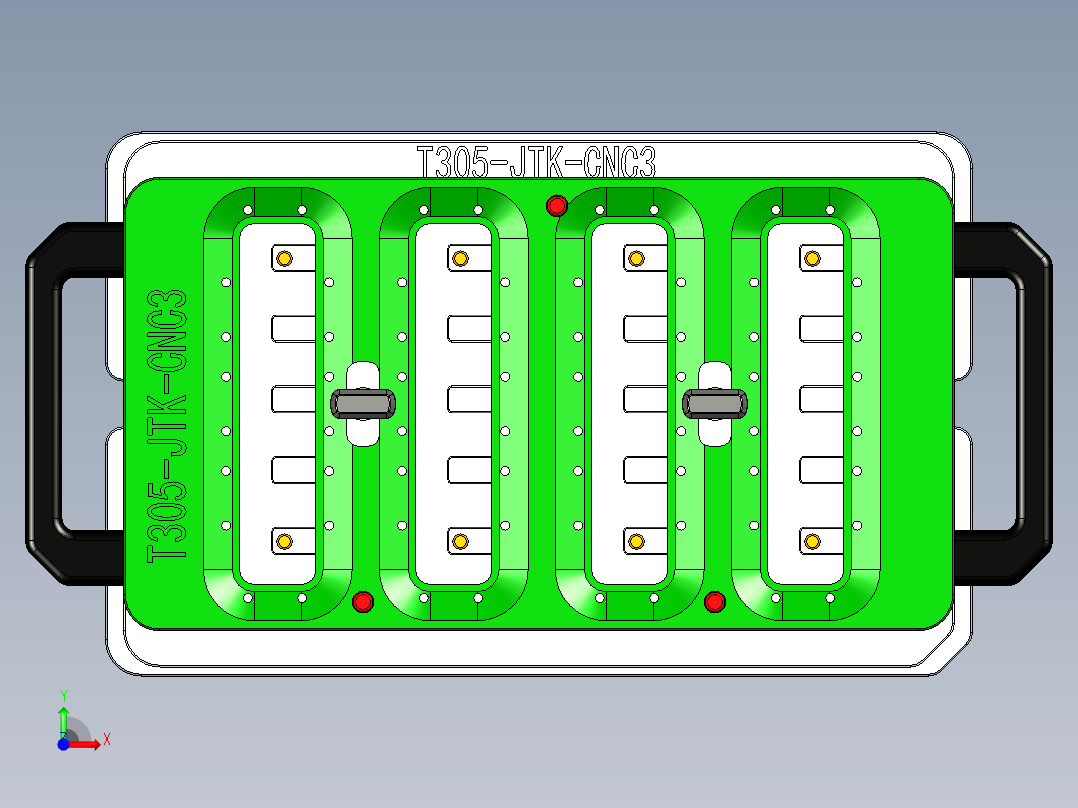 T305-JTK-CNC3笔记本CNC工装夹具三维模型-0513前视图