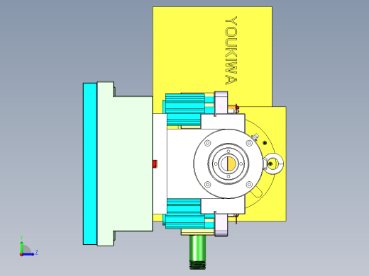 ZAZ00-A-笔记本CNC工装夹具三维模型CNC6-1117左视缩略图