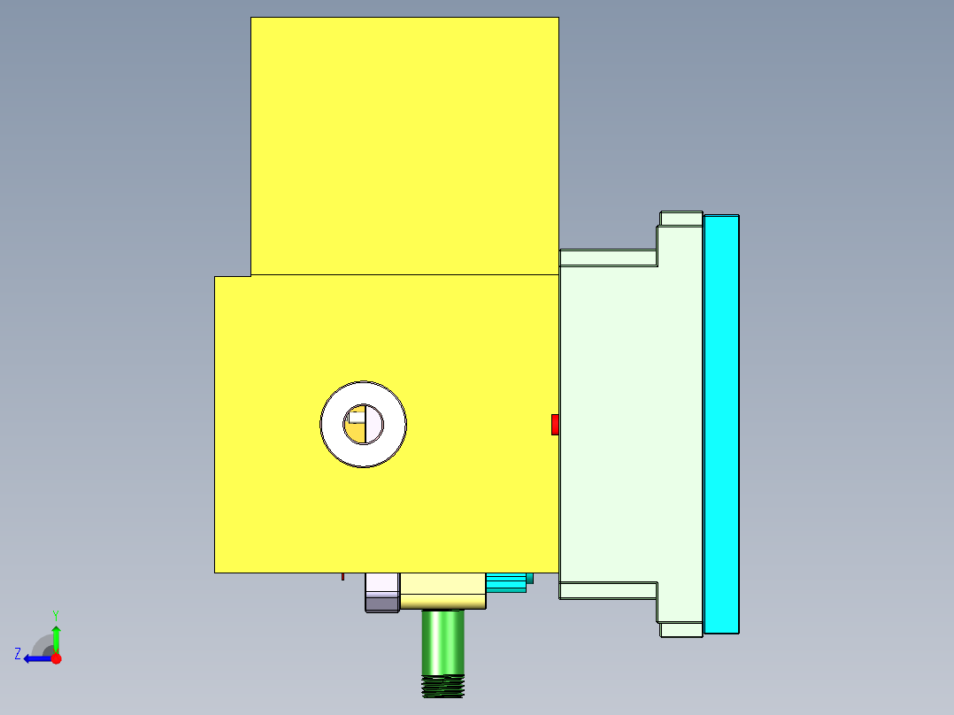 ZAZ00-A-笔记本CNC工装夹具三维模型CNC6-1117右视图
