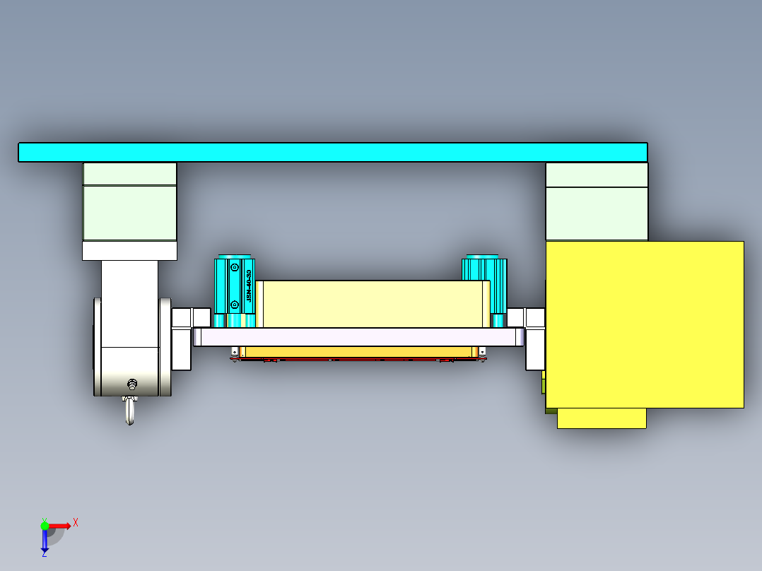 ZAZ00-A-笔记本CNC工装夹具三维模型CNC6-1117俯视图