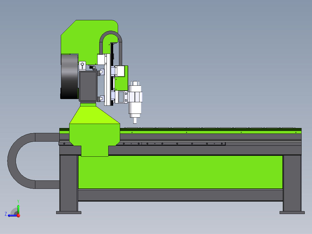 2513多头雕刻机sw18可编辑右视图