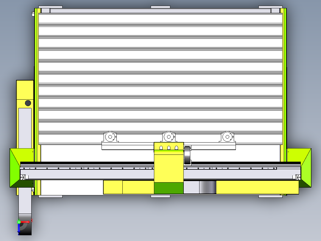 2513多头雕刻机sw18可编辑俯视图