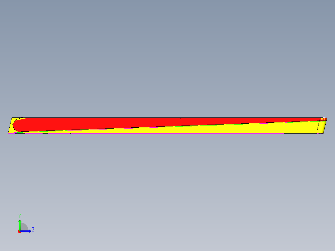 笔记本键盘外壳铣外形UG编程程序模型左视图