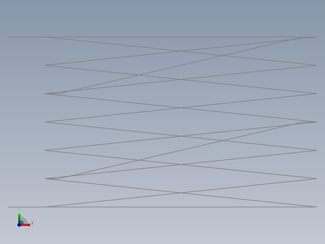 四轮移动式液压升降台3D及图纸前视图