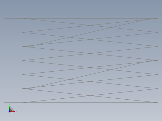 四轮移动式液压升降台3D及图纸前视缩略图