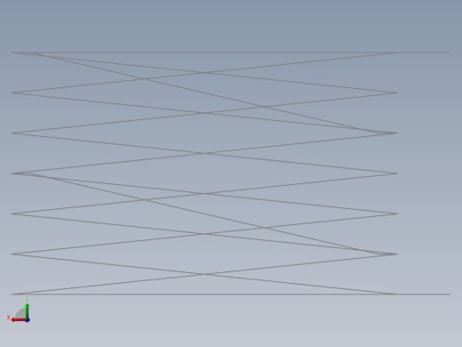 四轮移动式液压升降台3D及图纸后视缩略图