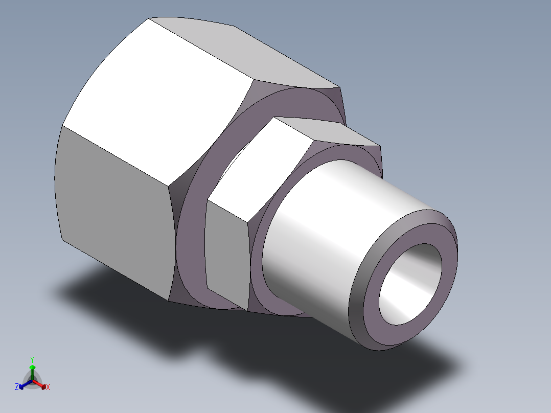 直通变径接头、2D-14-18主视图
