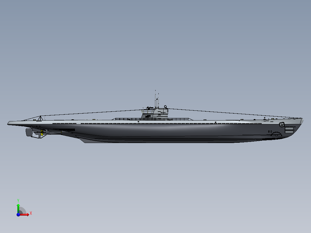 潜水艇(21)前视图