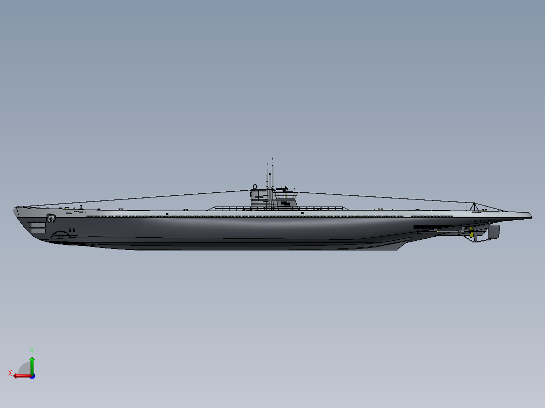 潜水艇(21)后视图