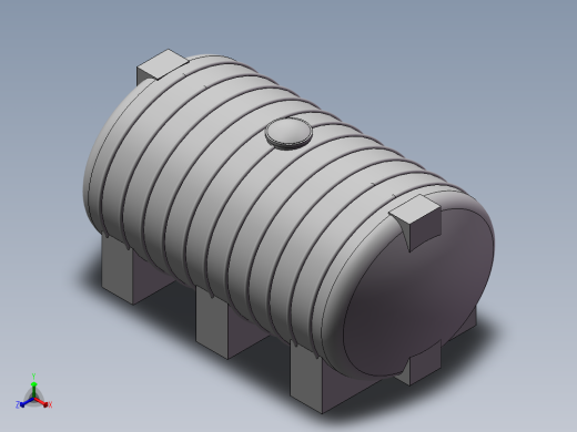 卧式储水桶1 (系列零件有设计表)
