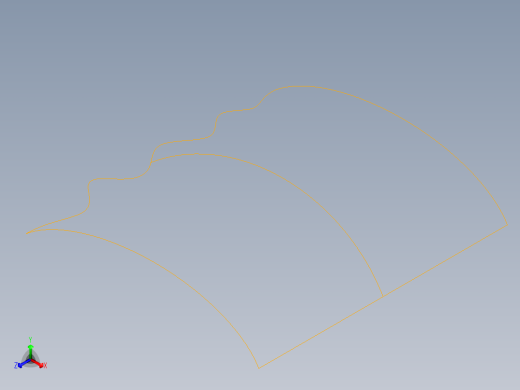 波浪形渐消面曲线