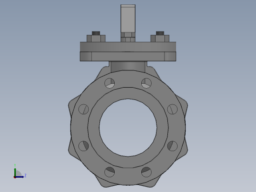 [DN150]球阀左视缩略图