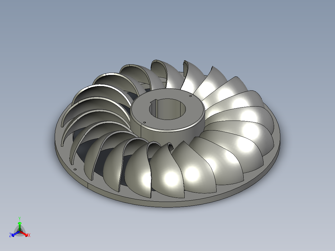 涡轮（脉冲涡轮）正等轴测图