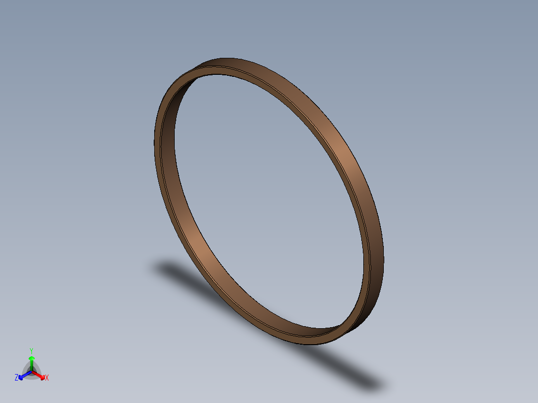 机用蓄能环正等轴测图