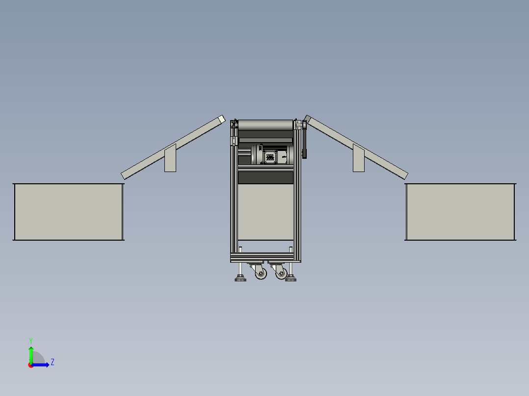 分拣皮带线组件B左视图