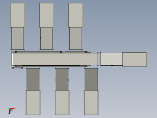 分拣皮带线组件B俯视缩略图