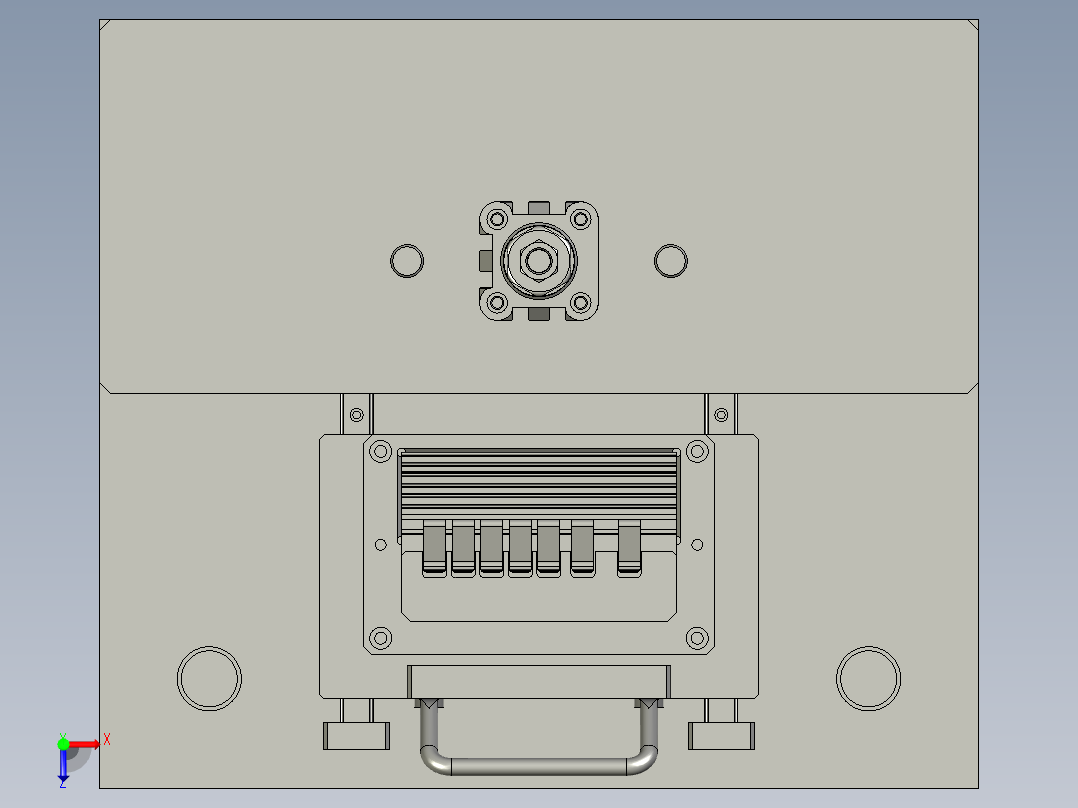 散热片组装治具-1俯视图