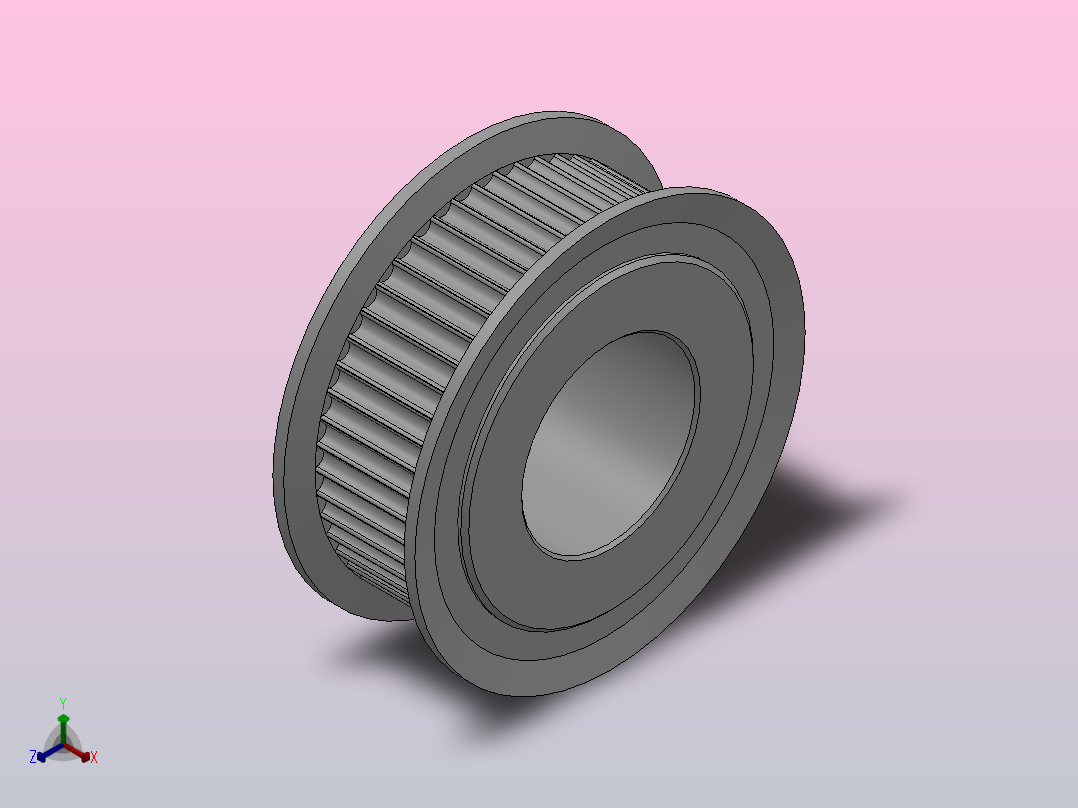 圆孔标准型圆弧形齿同步带轮2GT型_S2GTHC-50-9-dc16-A主视图