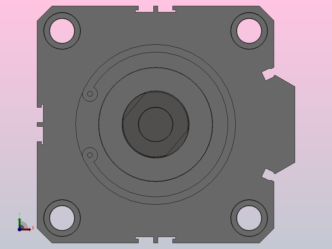 SDA超薄气缸系列SDA 100×50前视图