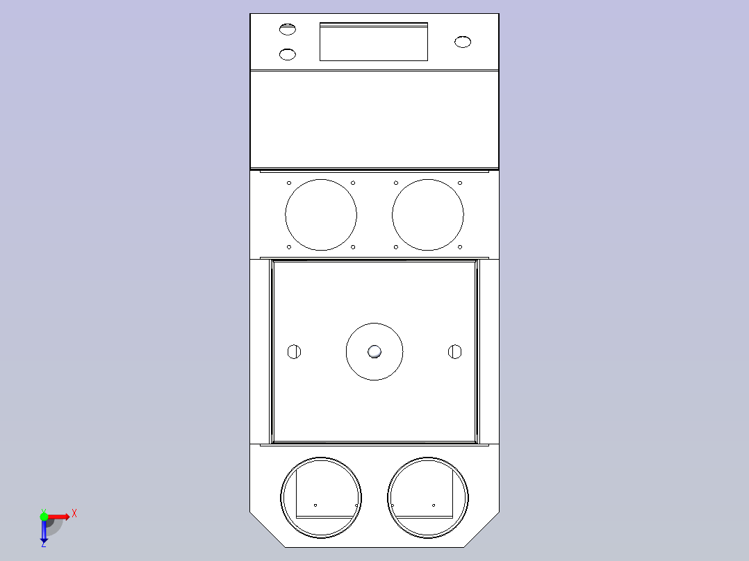 超声波加湿器三维模型俯视图