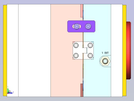线束夹模具3D左视缩略图