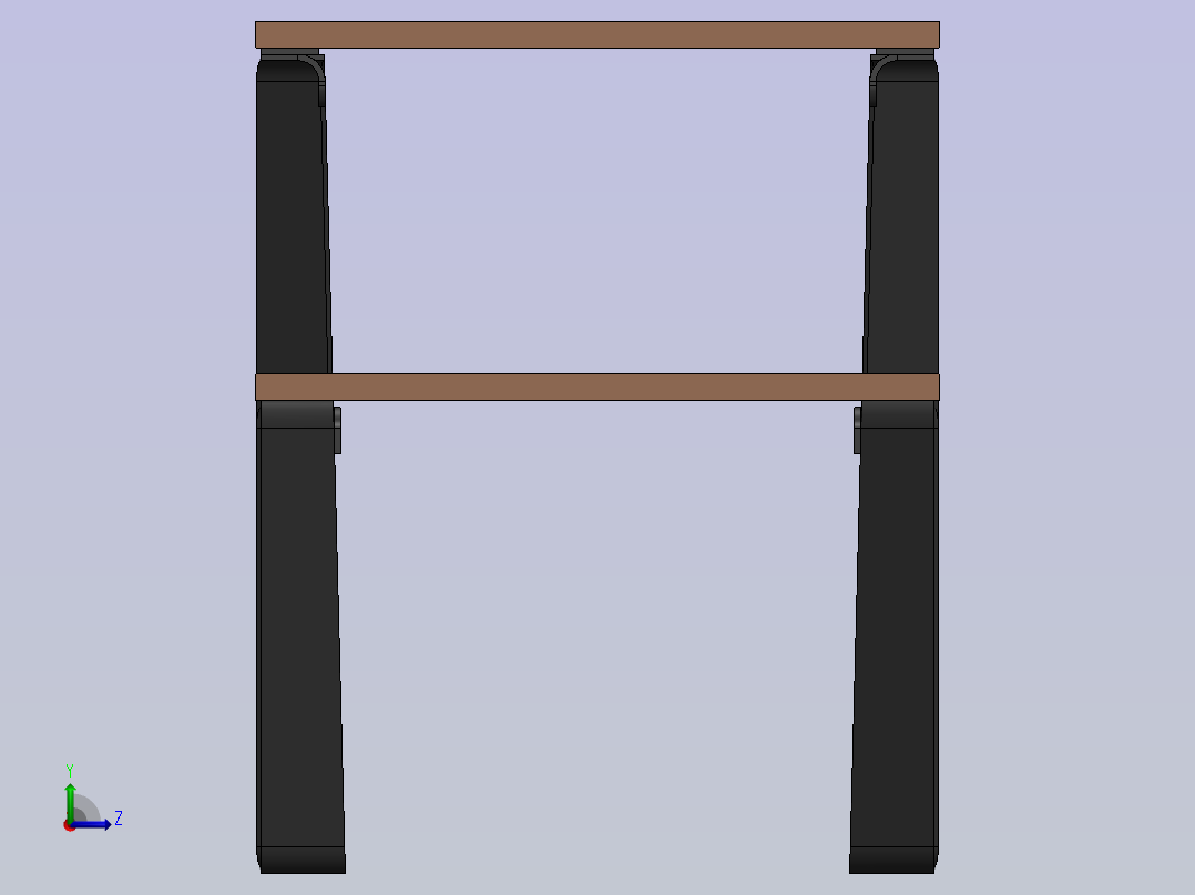 A0004790-现代户外野餐桌和长椅套装左视图