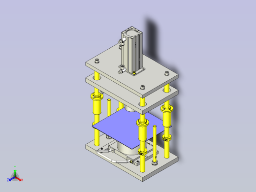 一种冲压成型机3D