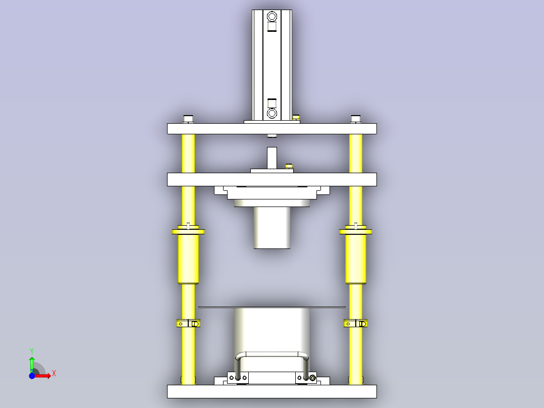 一种冲压成型机3D前视图