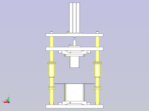 一种冲压成型机3D后视缩略图