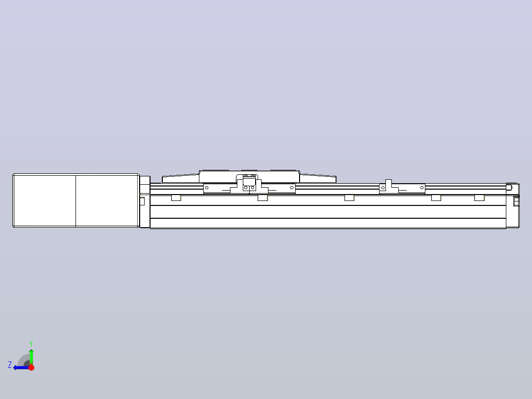机器人皮带驱动直线轴TPA-GCB-120-P70-L150-QR-M20-N3右视图