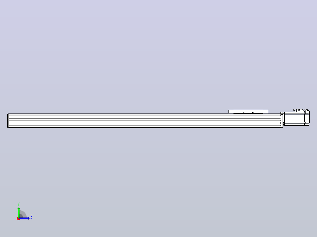滚珠丝杠直线轴带导轨全封闭TPA-HCR-120D-1610C-L950-M-C-P40-N3左视图
