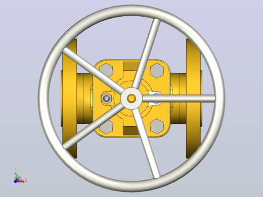 ASME B16.10闸阀法兰端RF-150级1 前视缩略图