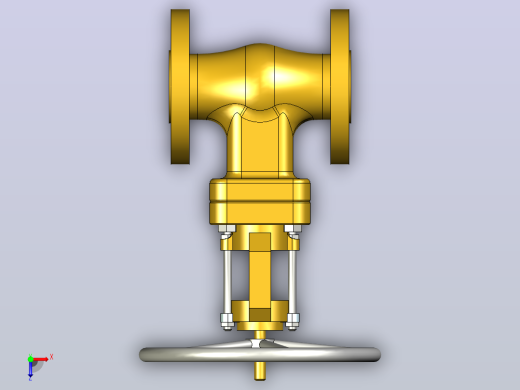 ASME B16.10闸阀法兰端RF-150级1 俯视缩略图
