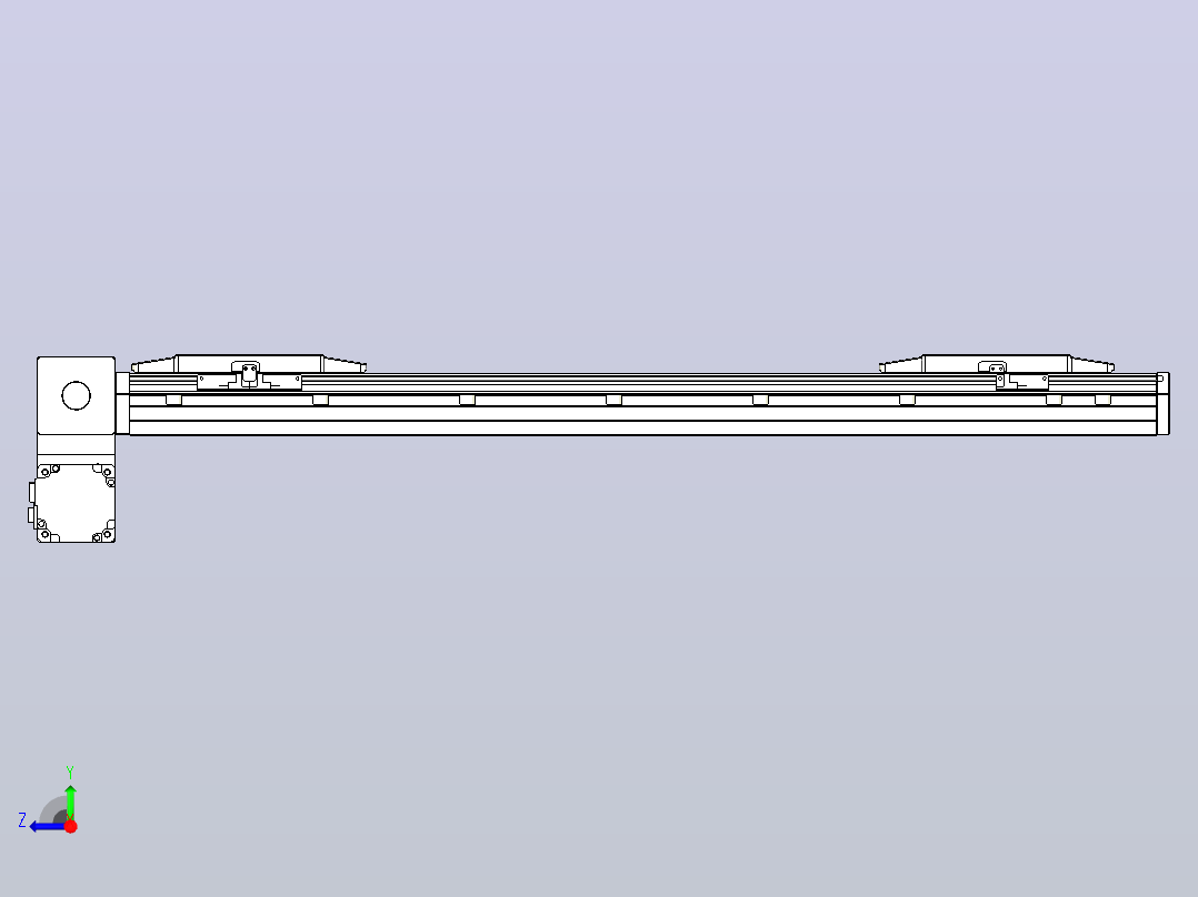 皮带直线轴双滑块型TPA-GCBS-150-P80-L250-LP-M75-N3右视图