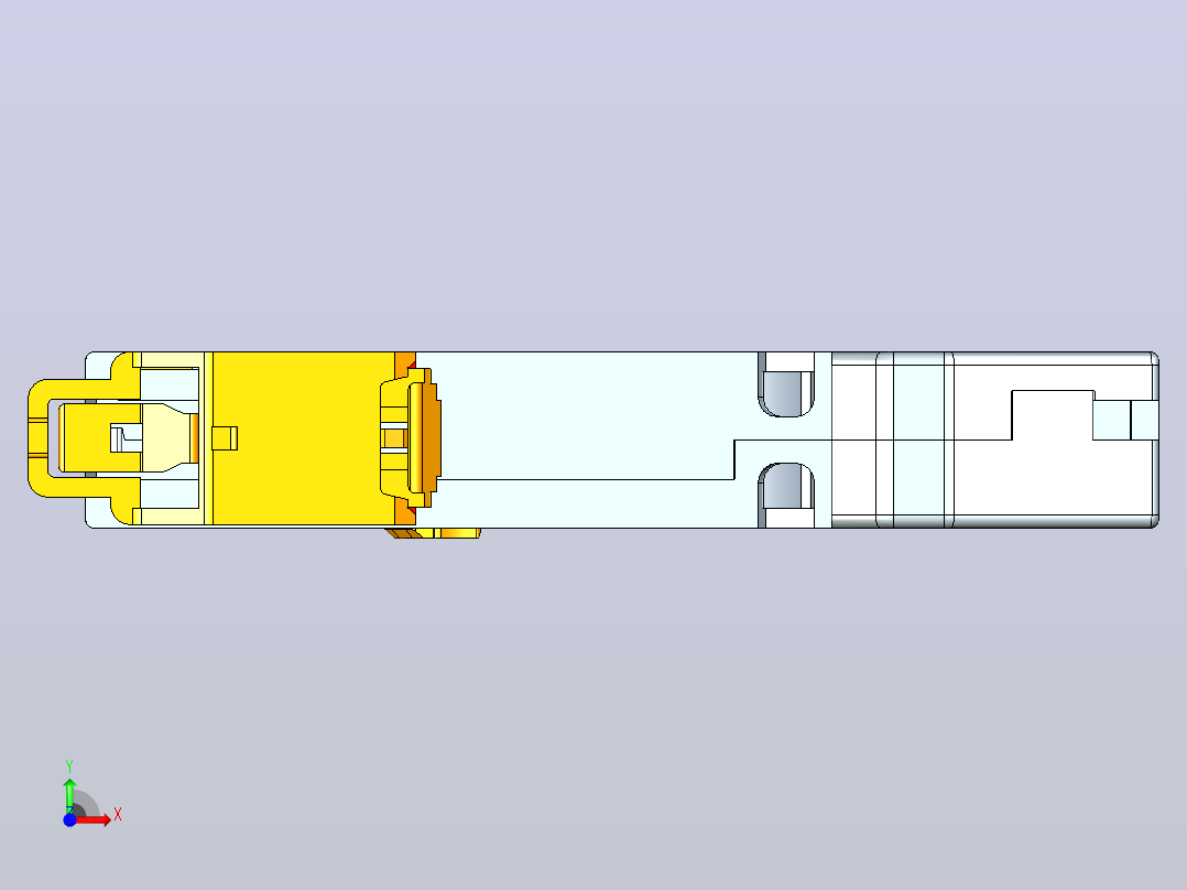 NB8-40J 1P小型断路器三维模型202307前视图