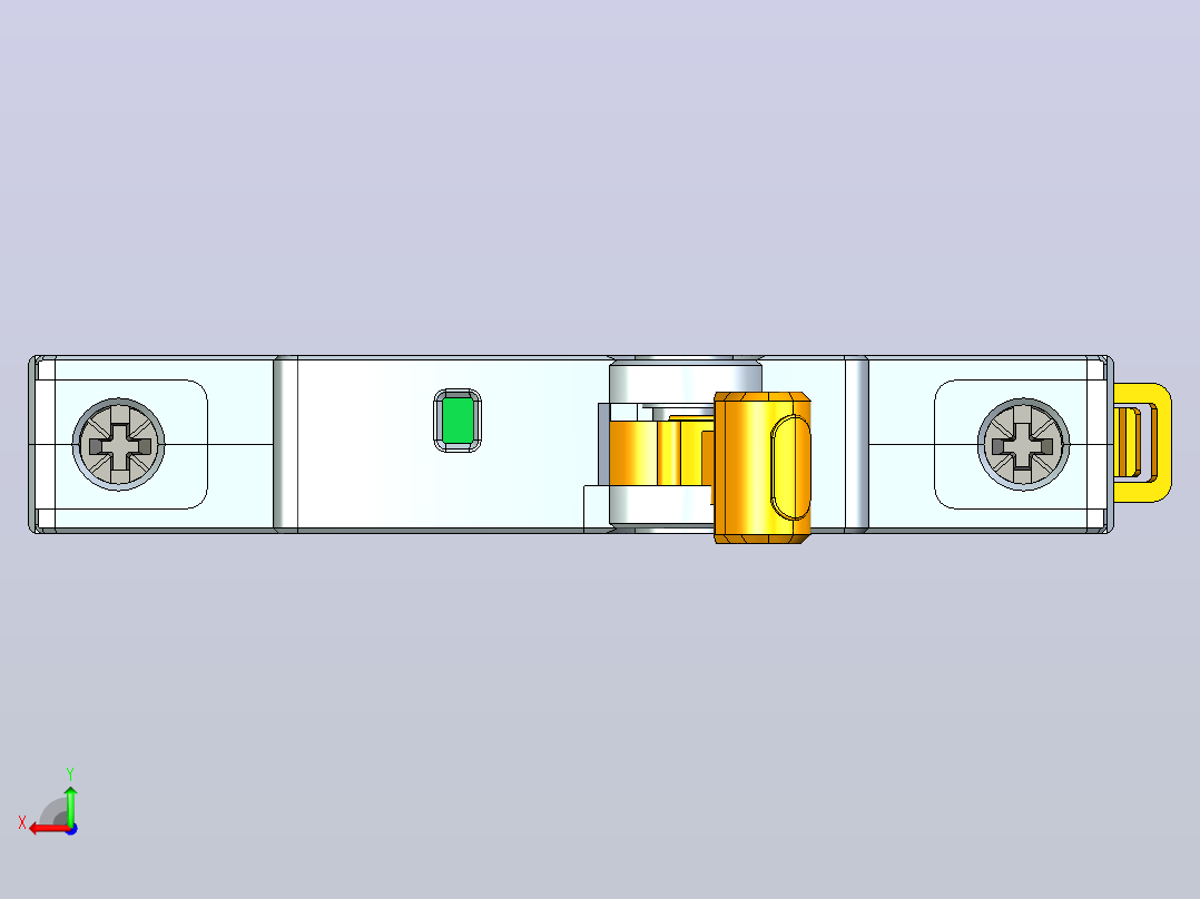 NB8-40J 1P小型断路器三维模型202307后视图