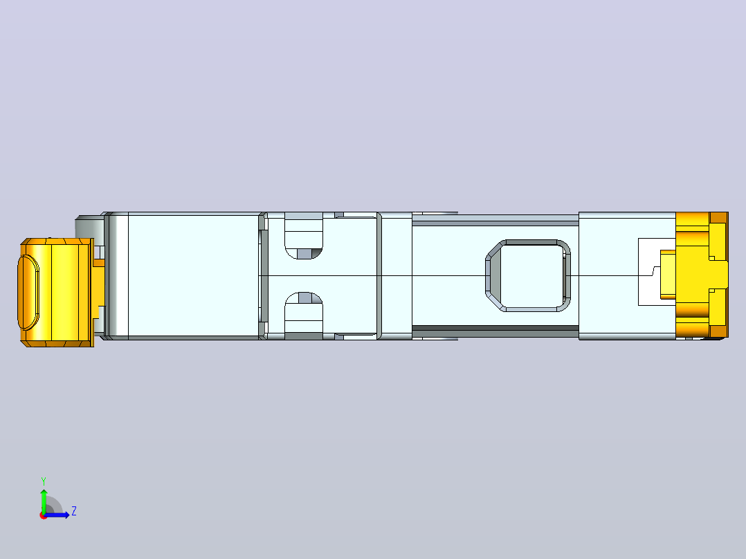 NB8-40J 1P小型断路器三维模型202307左视图