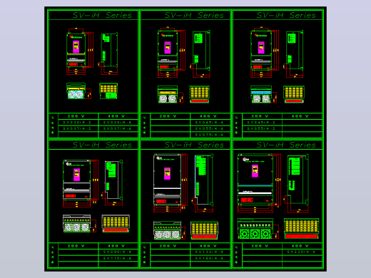 LS产电变频器Starvert-iH CAD