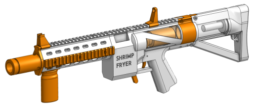 Shrimp Fryer Mk 1 - 高功率 Nerf 泡沫飞镖冲击波枪缩略图