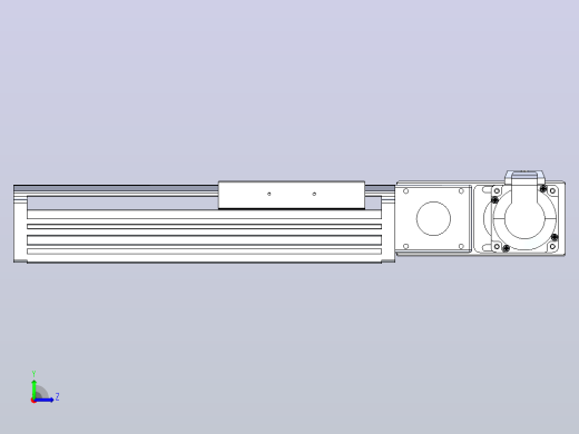 皮带直线轴半封闭可选导轨TPA-HNB-120D-110-L100-MR-C-P40-N3左视缩略图