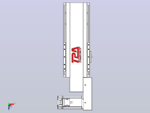 皮带直线轴半封闭可选导轨TPA-HNB-120D-110-L100-MR-C-P40-N3俯视缩略图